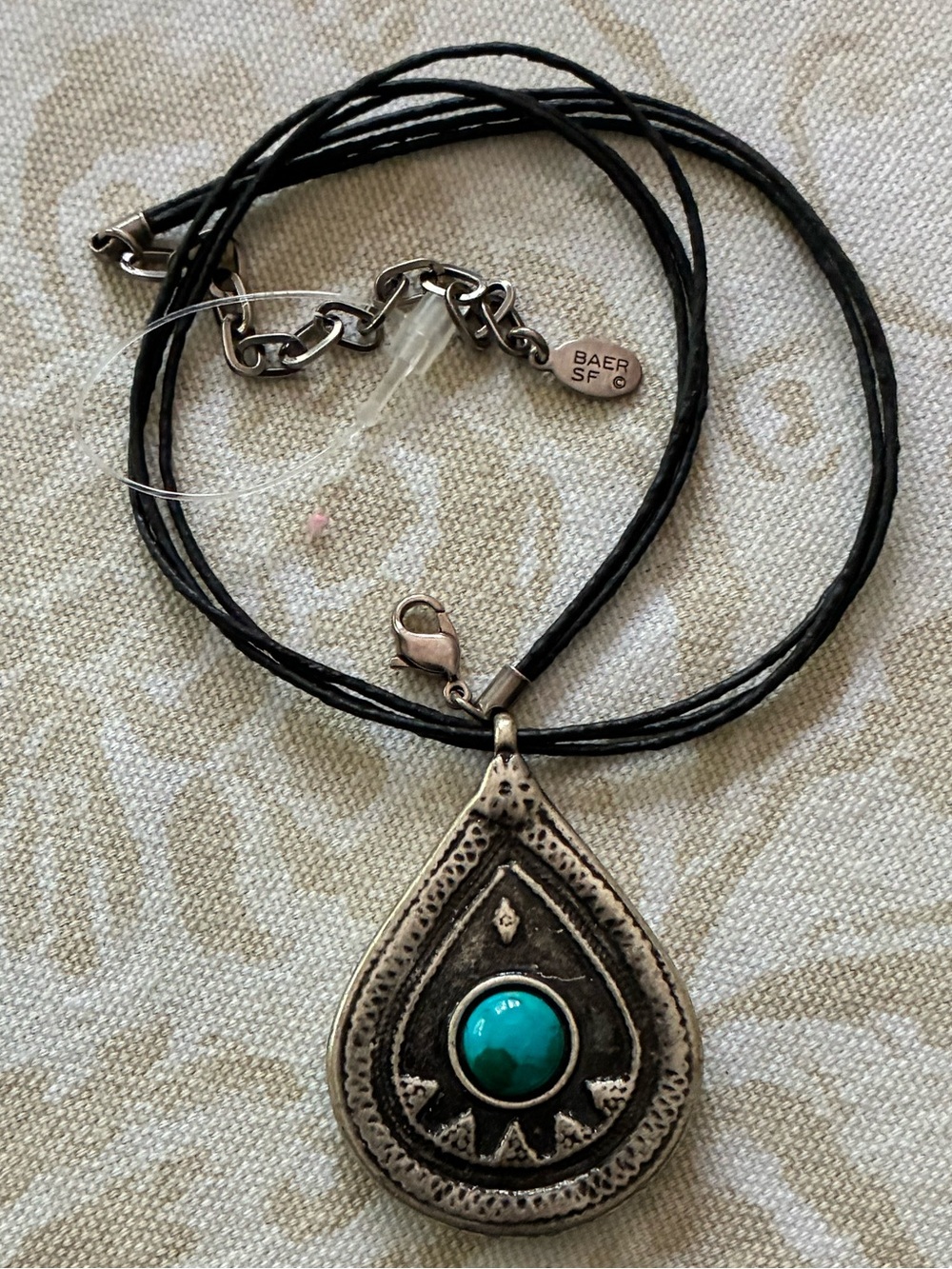 Marjorie Baer BAER  SF Choker Mixed Metals Faux Turquoise